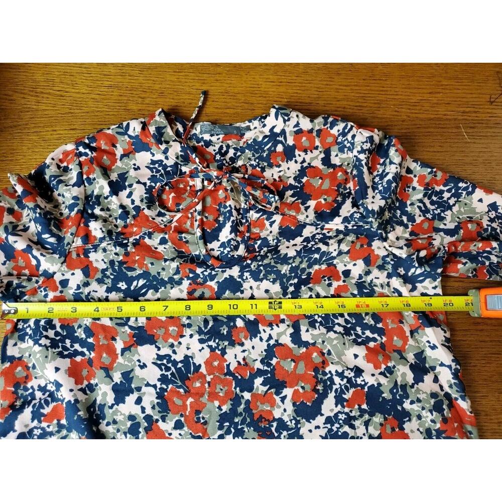 Prana Womens Small Top WILD‎ AT HEART ECO-FRIENDLY Floral Long Sleeve Recycled - Picture 9 of 11